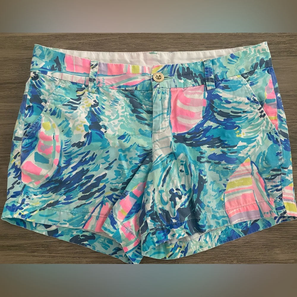 Lilly Pulitzer Size 4 Callahan Shorts Tropical Beachy Vacation Preppy Casual